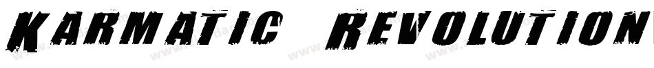 Karmatic Revolution字体转换